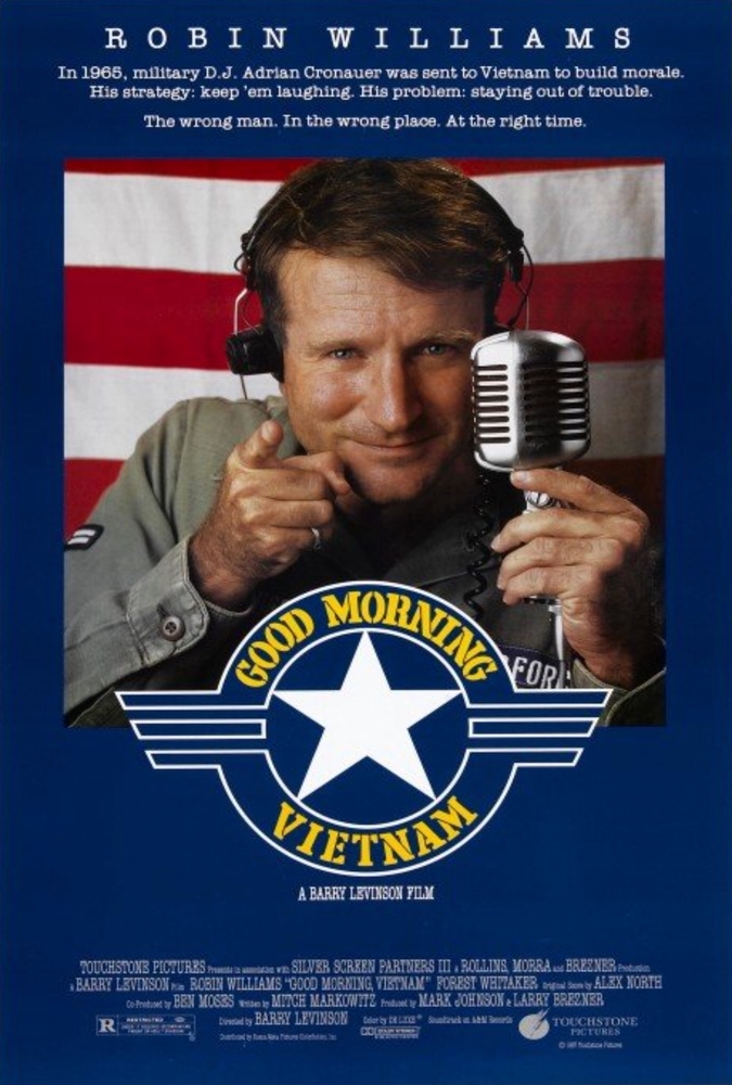 MV5BOWRhZGQ5ODQtMzUzNi00M2I4LThmZmUtYmQ0NDQzMTkxMWQ0XkEyXkFqcGdeQXVyMzI0NDc4ODY@ Good Morning, Vietnam